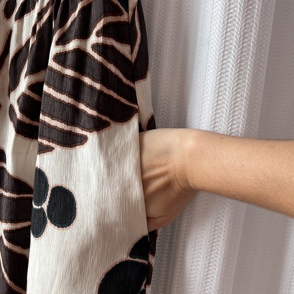 Tibi collared button up printed sleeveless dress - Picture 4 of 8